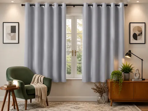 Cortina Blackout Em Tecido 2,00x1,80 Corta Luz Varias Cores Branco/gelo