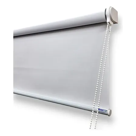 Cortina Rolo Blackout Térmica 1,40x1,40 Quarto Sala Premium Branco
