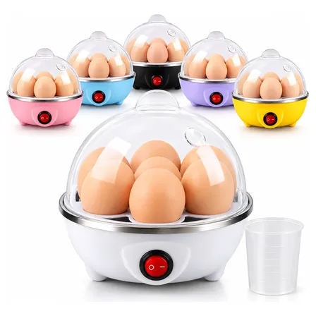 Cozedor De Ovos Elétrico Portatil Cozinhar A Vapor Legumes Colorido 127v 50/60