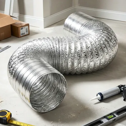 Duto Aluminizado Flexível 100mm 4 Pol Exaustor - 3 Metros