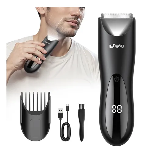 Enssu Aparador De Pelos Corporais Para Homens Preto 127/220v