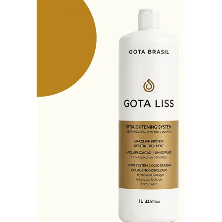 Escova Progressiva Orgânica Liso Profissional Gota Liss 1l