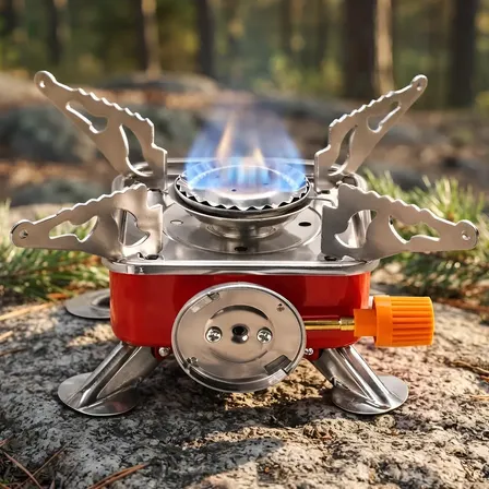 Fogareiro Dobrável Portátil Para Camping E Viagem Com Bolsa Trilha, Viagem, Estrada, Camping, Pescaria E Caminhoneiro