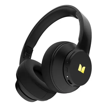 Fone De Ouvido Bluetooth Monster Mission 100 Headphone Bluetooth Tempo De Reprodução De 40 H,Fone Ouvido Com Graves Potentes,redução De Ruído De Chamada De Ia ENC,Adequado Para Chamadas E Música Preto