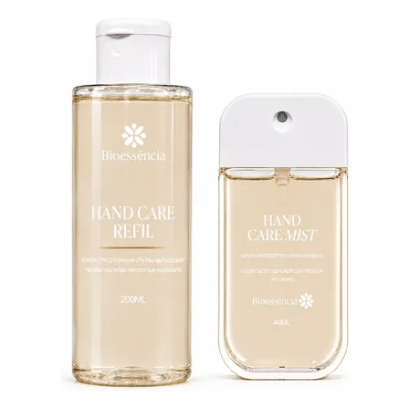 Hand Care Mist Spray Álcool Antisséptico 40ml + Refil 200ml