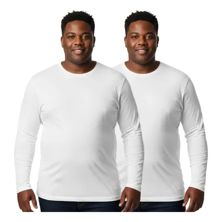 Kit 2 Camisas Uv Plus Size Masculina Térmica Proteção Solar