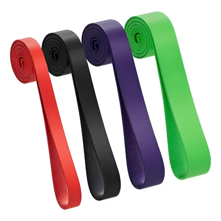 Kit 4 Super Band Elástico Para Treino Funcional E Exercícios Preto