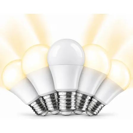 Kit 5 Lâmpadas LED Bulbo E27 15W, Lâmpadas LED Residenciais Luz Quente 3000K, Lâmpada LED E27 Bivolt Automático 85–265V 1350 lm, Baixo Consumo, para Quarto, Sala e Cozinha, Tieesa