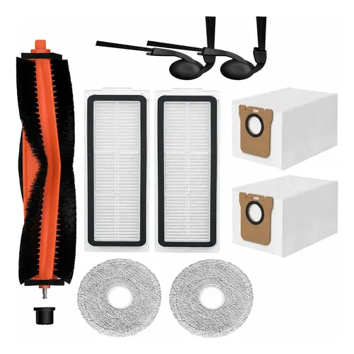 Kit Peças Robô Xiaomi H50 H50 Pro Escova Filtro Mop Refjl
