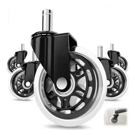 Kit Rodinhas Para Moveis Pesados Cadeira Escritorio 5pcs Pre