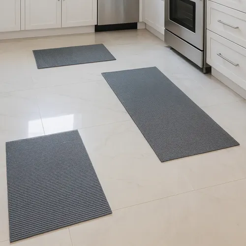 Kit Tapete 3 Peças Passadeira Premium Soft Emborrachada Luxo