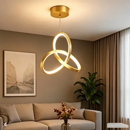 Luminária De Teto Led Com Design De Trevo, Para Sala De Esta