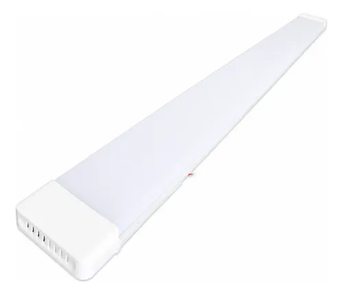 Luminária Slim Linear Sobrepor Led 100w 120cm Escolha A Cor 127/220v Branco Frio 6500k