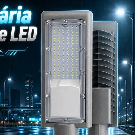 Luminária Super Led Pétala 150w Lumi Iluminação Pública Poste Prova Dagua ip67 Branco Frio 6500k