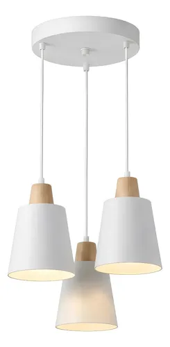 Lustre Pendente Led Branco 3 Modelos Bivolt Moderno Sala