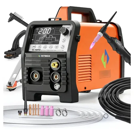 Máquina Solda Hitboxtig200p Hf Tig Frio*limpeza Tig 200a Laranja 110v/220v