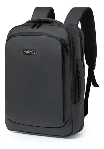 Mochila Executiva Hurley para Notebook de 15,6" com USB e Antifurto, Preta