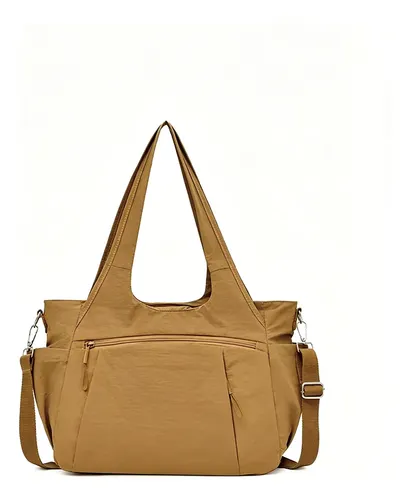 Mochila Feminina, Bolsa De Ombro E Mochila Com Grande Capaci Cáqui