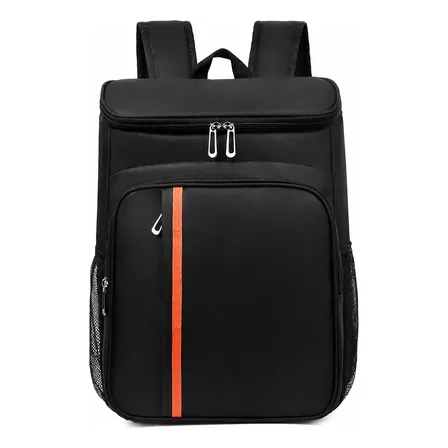Mochila Térmica De Grande Capacidade Para Trabalho E Escola Preto