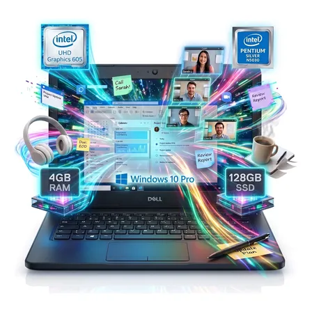 Notebook Dell Latitude 3190 Intel N5030 4gb 128gb Ssd Win10 Preto
