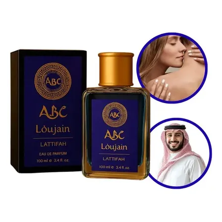 Perfume Árabe Barato Loujain Abc Masculino 100ml - Envio24h