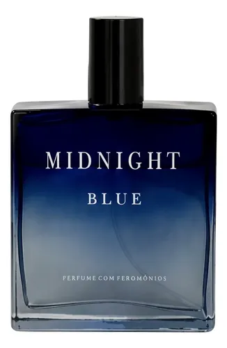 Perfume Arabe Masculino Midnight Blue 100ml Fero Blue Alta Fixação