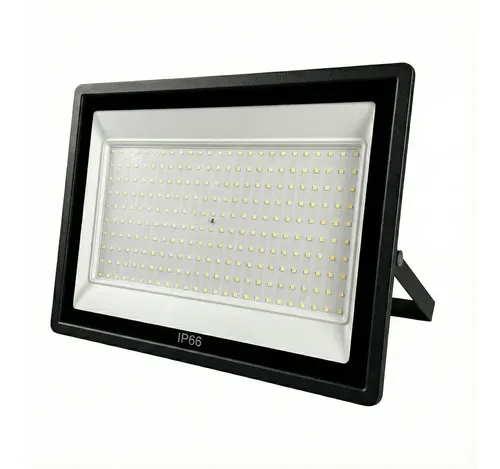 Refletor Led Grande 600w 6500k Quadras E Campos De Futebol 127/220v Preto Branco-frio