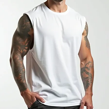 Regata Masculina Oversized Machão Muscle 100% Algodão