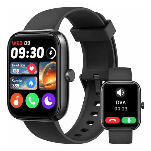 Smartwatch Alexa Bluetooth Chamada Tela 1.83 Ip68 120 Esport Preto-b