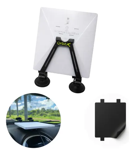 Suporte Painel Antena Starlink Mini + Adesivo Antivo Reflexo Preto