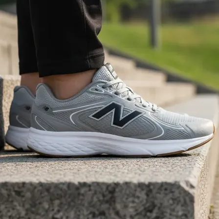 Tênis Masculino New Balance Amaste Original Confortável Leve Preto/prata/cinza 42