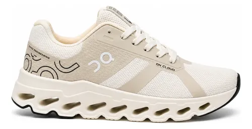 Tênis On Cloud Running Academia Caminhada Esportivo Promoçao Creme 37