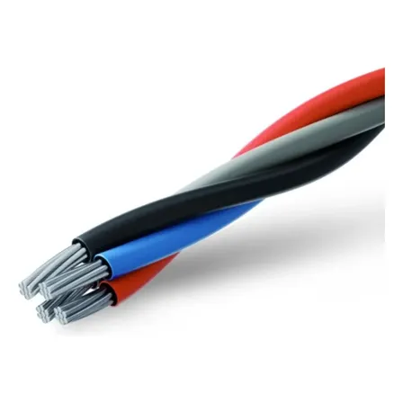 Trifásico 16mm Quadruplex Preto Cinza Vermelho +azul 30 Mts Ptczvmaz
