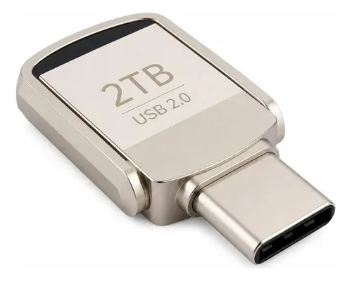 Unidade Flash Usb 2 Em 1, 2 Tb