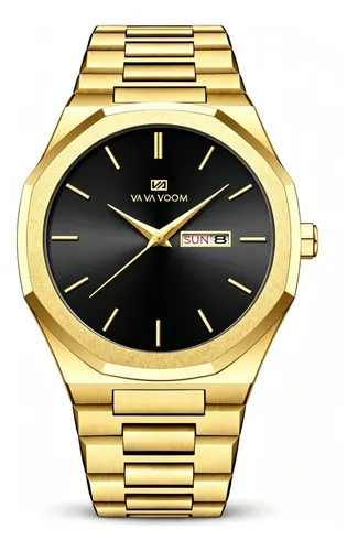 Vavavoom Relógio Masculino Luxo Aço Inox Octogonal 2931